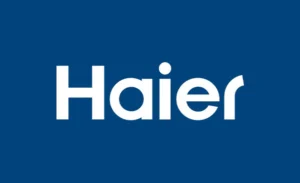 Haier Logo Home heating and cooling designed to be efficient and connected.