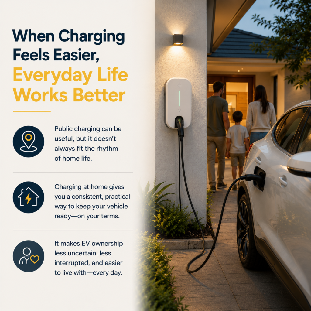we install home EV chargers for Adelaide households that want a simpler and safer