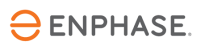Enphase logo: orange circular emblem followed by the word ENPHASE in gray text.